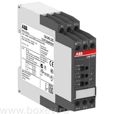 CM-SRS.22S Реле контроля 1-фазного тока, 0.3… 15A. Выход: 2CO, винт. U=AC/DC 24-240V.